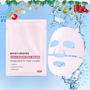 5 pcs Deep Collagen Jelly Gel Glow Hydrating& Firming Face Mask，Hydrate Comfort Moisturizing  face mask ，Skincare Products Moisturize，Face Care Mask