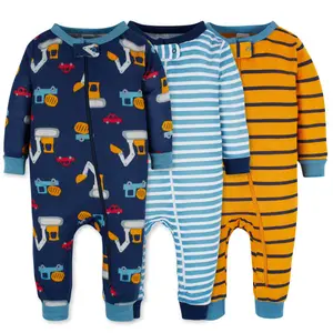 Gerber Toddler Boys' Snug Fit Footless Pajamas - 3-Pack