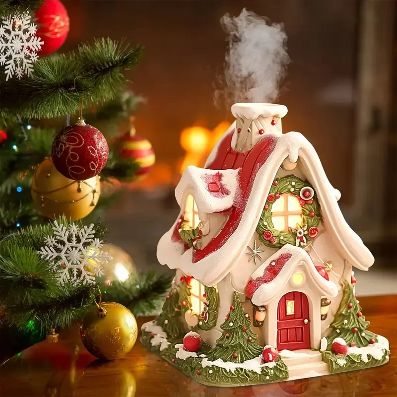 Christmas Carnival Music Festival Wedding Decoration, Resin Craft Gift for Friends Family, Home Living Room Holiday Party Decor, Christmas Ornaments