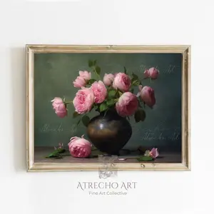 PINK ROSES | Printed Artwork | FL39