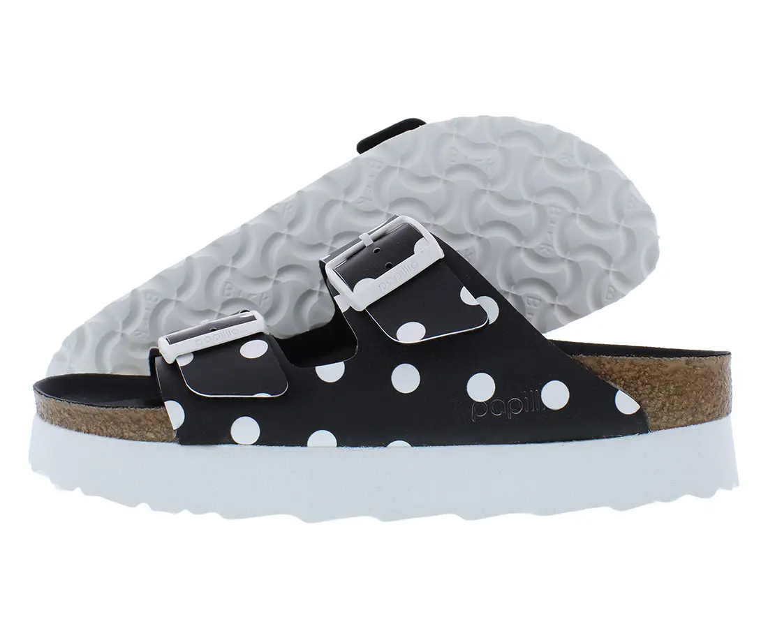 Birkenstock Arizona Pap Platform Sandal, Unisex 2-Strap Footwear with an Adjustable Buckle and Narrow Fit