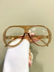 Simple Large Frame Eyeglasses, Fashionable Frames Glasses, Basic Fashion Eyeglasses for Women & Men, Fashion Eyeglasses for Work, Daily Clothing Decor, for Student Daily Use