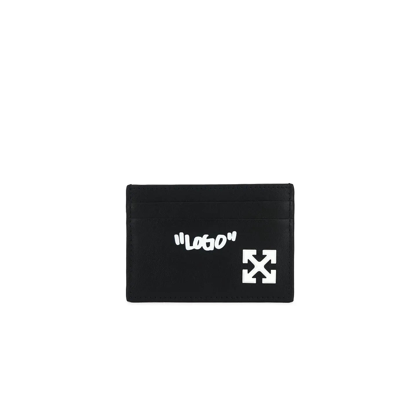 OFF-WHITE Jitney Quote Card Case in Black & White