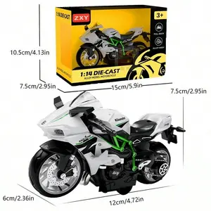Realistic Motorcycle Model, Perfect Gift for Collectors, Detailed Replica Motorbike Toy, Ideal for Hobbyists & Enthusiasts