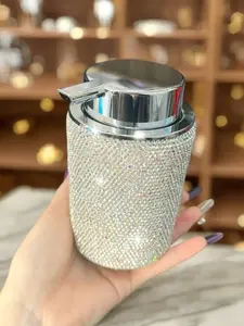 Handmade Ceramic Soap Dispenser Bottle, Luxury Hotel Style Foaming Press Pump, Bathroom Empty Container Refillable Design