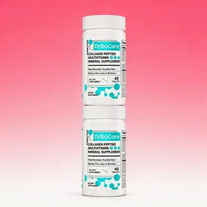 DrBioCare Collagen Peptide Multivitamin Supplement 2PCS 60 Tablets Each Daily Skin Health Beauty Support Essential Nutrients Wellness Dietary Supplement - Healthcare, Fitness