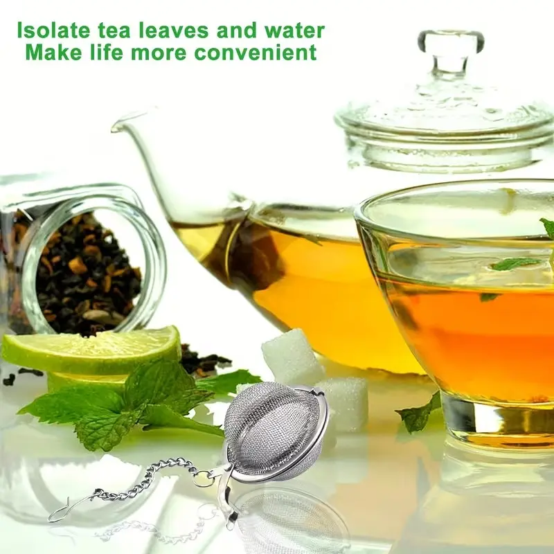 12pcs Tea Infuser Set, Extra Fine Mesh Filters, Silicone Handles, Stainless Steel Strainers, Ideal for Loose Leaf Tea Brewing