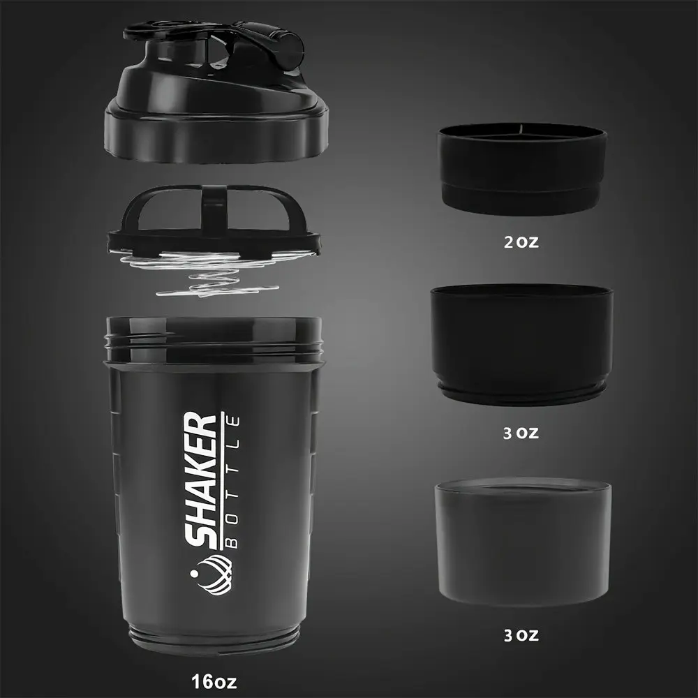 Portable Protein Shaker Cup, Portable Sports Bottle, Sports Water Bottle, Durable PP Material, Ideal for Gyms and Outdoor Fitness Enthusiasts, Perfect for Smoothies and Milkshakes, Shaker Tumblers, Shaker Bottles, Drink Shaker