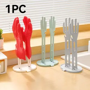 Kitchen Rubber Glove Rack Holder, Drying Drainage Stand, Towel Cloth Storage Organizer, Bathroom & Kitchen Accessories