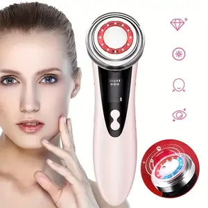 Electric Facial Massager White with USB Charging Lithium Polymer Battery Perfect for Home Use Ideal Gift for Girls' Day or Mother's Day Facial Device 350 Daily Gentle