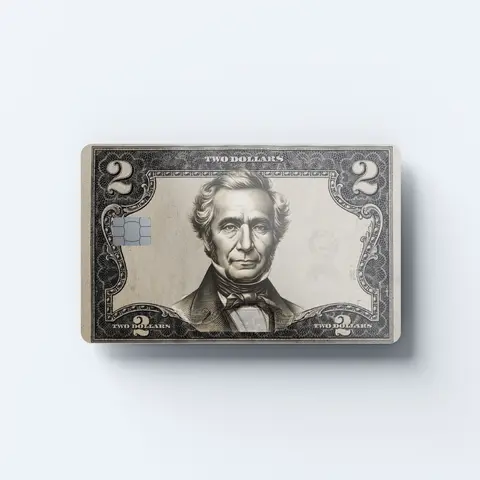 $2 Dollar Bill Card Skin credit/debit card cover/skin