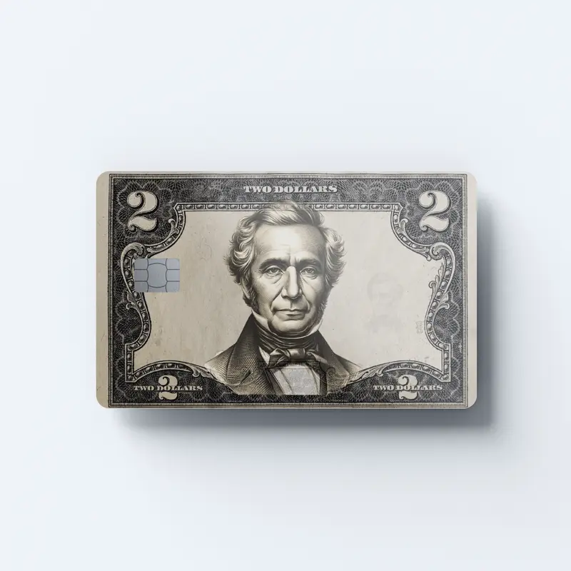 $2 Dollar Bill Card Skin credit/debit card cover/skin