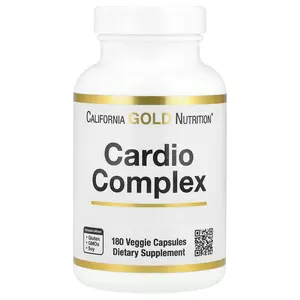 California Gold Nutrition Cardio Complex with CardioAmino Blend, CardioPhyto Blend and Coenzyme Q10, 180 Veggie Capsules