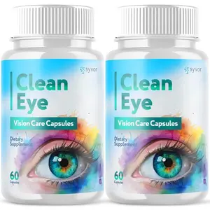 Clean Eye Advanced Eye and Vision Support Supplement 120 Capsules 2 Pack