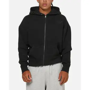 Saint Morta Divine Riot Zip Hoodie Black Wash
