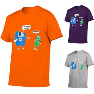 Father & Son Floppy Disk Engineer Graphic Tee,Trendy Soft Short Sleeve Crew Neck Y2k Graphic Tee for Casual Streetwear,Gym,Workout | Holiday Gift for Dad,Husband,Boyfriend (Father's Day,Christmas,Birthday),Plus Size TShirt,Men Colthing