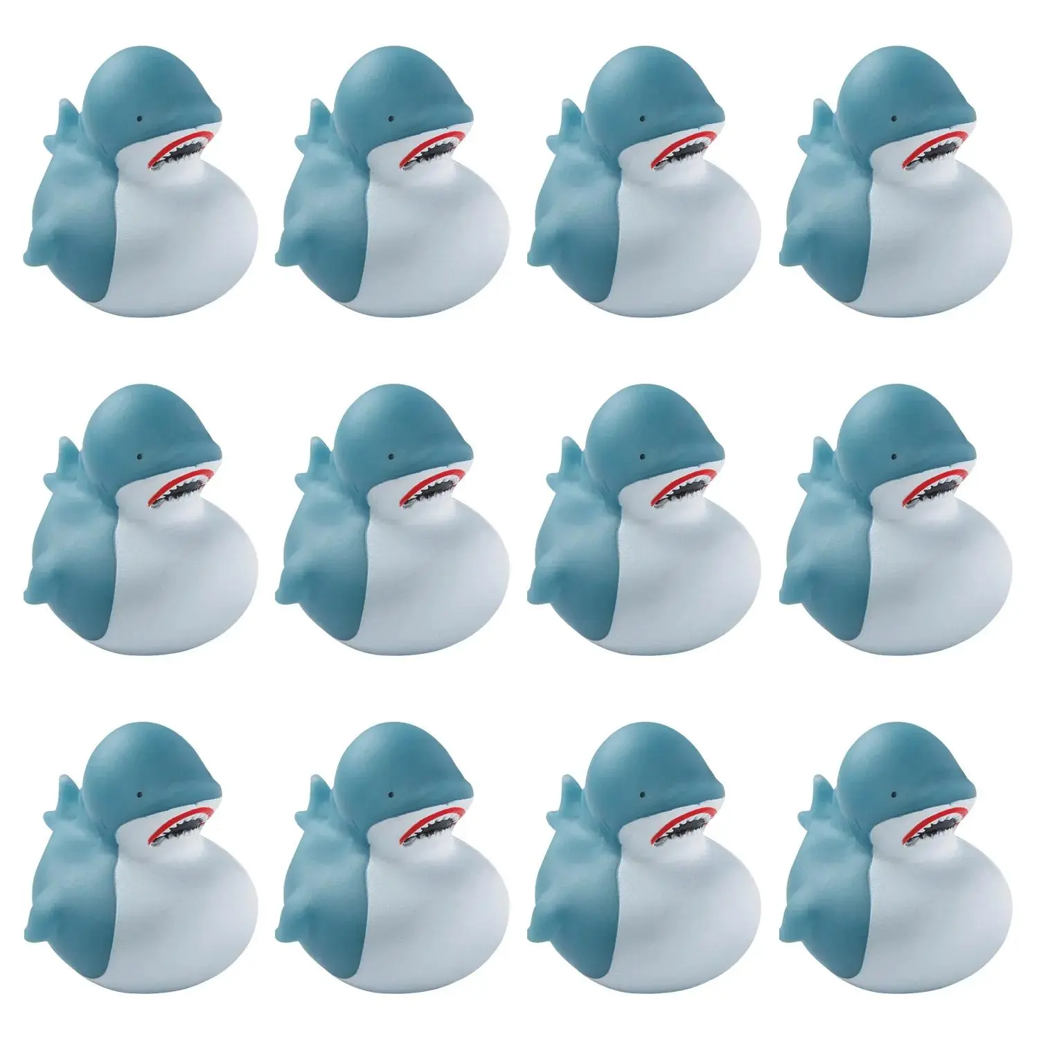 2" Classic Great White Shark Rubber Ducks - 12 Pc. 2" Classic Great White Shark Rubber Ducks - 12 Pc.