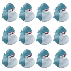 2" Classic Great White Shark Rubber Ducks - 12 Pc.