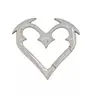 Heartbreaker Carabiner Gothic Heart-Shaped Metal Aesthetic Keychain Heavy Duty Bold Design ZincAlloy Perfect for Keys Bags Statement FashionAccessories