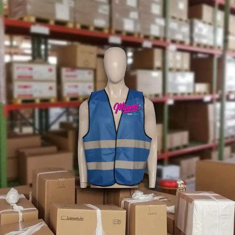 Custom Safety Vests Send Your  Logo, Personilized Vest, 12 Blue Or Red