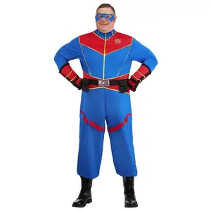 Plus Size Nickelodeon Henry Danger Captain Man Costume for Men