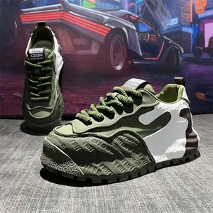 Fashion Chunky Sneakers - Comfortable, Versatile Dad Shoes with Thick Platform for Height Boost, Lace-Up Casual Streetwear, All-Season Wear