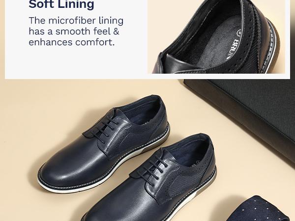 Bruno Marc Men's Wide Fit Casual Dress Sneakers