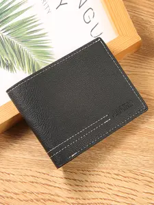 Men's Wallet Soft Leather Card Holder Money Pockets with Photo Window Kids Gift, Bifold Wallet,PU Material 4 Credit Card Holder 2 Money Pockets 1 Clear Window Suitable for Men Women Gifts without RFID Slim Wallets for Traveling, Durable Bifold Wallet