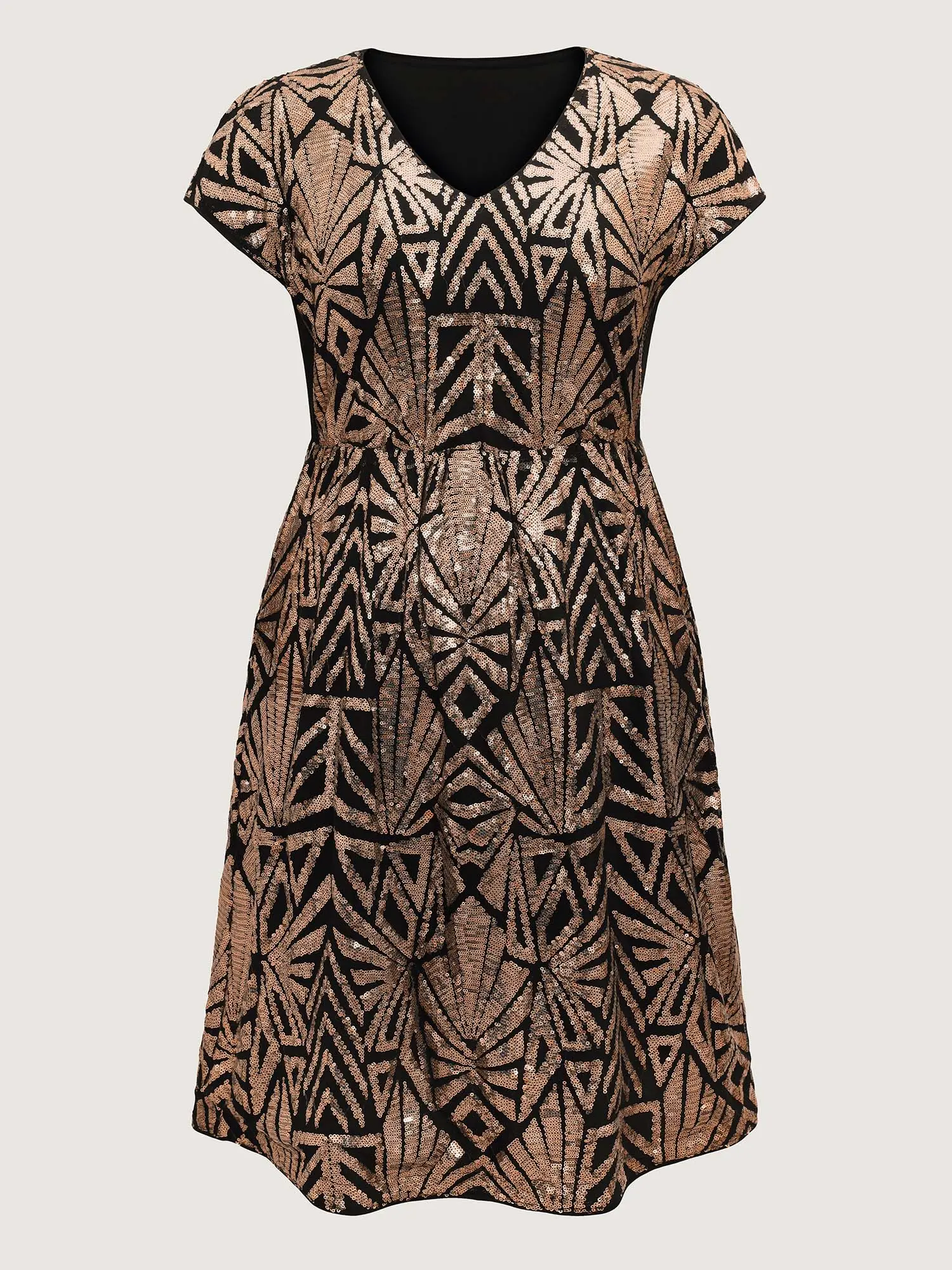 geometric sequin dolman sleeve midi dress Geometric Sequin Dolman Sleeve Midi Dress BloomChic