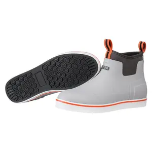 VEVOR Men's Deck Boots, Waterproof Fishing Rain Boots, Anti - Slip Ankle Rubber Outdoor Work Shoes, Gardening Insulated Mud Boots Footwear, Lightweight Durable, for Manufacturing, Farming, Size 10 USVEVOR Super Brand Day