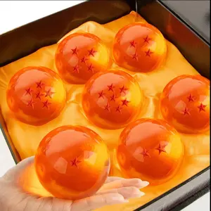 Dragon DBZ 7 Star Ball 7.6CM-4.2CM Glass Crystal Acrylic Collectible Toy with Exquisite Gift Box Perfect Christmas Gift for DBZ Collectors Figurine