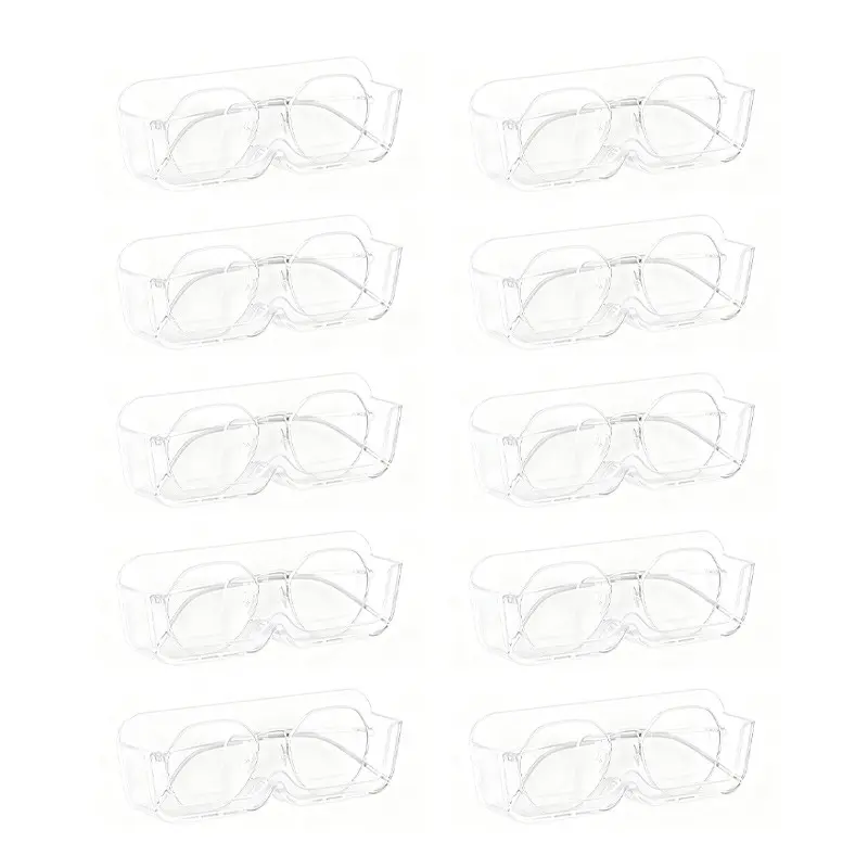 10-Piece Wall-Mounted Sunglass Organizer, Space-Saving Design, Stylish Home Decor, Easy Access, Ideal for Living Room, Bedroom, Bathroom