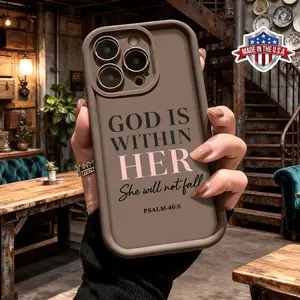 Minimalist Faith Quote Design Case for iPhone 17 Pro Max 16 15 14 Plus 13 12 11 XR XS Air Slim Lightweight Protective Anti Drop Durable TPU Phone Cover