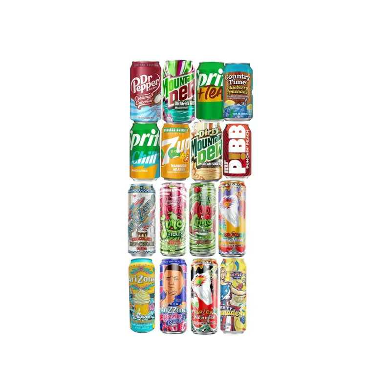 Arizona & Soda Drink Variety Bundle - 3 Arizona Cans, 3 Soda Cans (Flavors Vary)