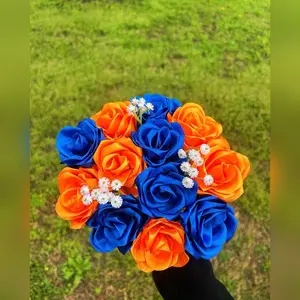 Ribbon Roses Bouquet Decor