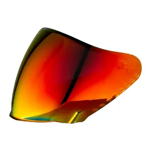 Daytona Helmets Spyder Jet Shield Outer Visor - Orange Yellow Reflective Design for Enhanced Visibility