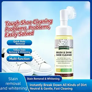 OAKWOOD Footwear Cleaner comes with a multi-functional brush head for powerful stain removal and is suitable for a variety of items. It is gentle, non-irritating, and environmentally friendly. Sneaker Cleaning Kit Sweat