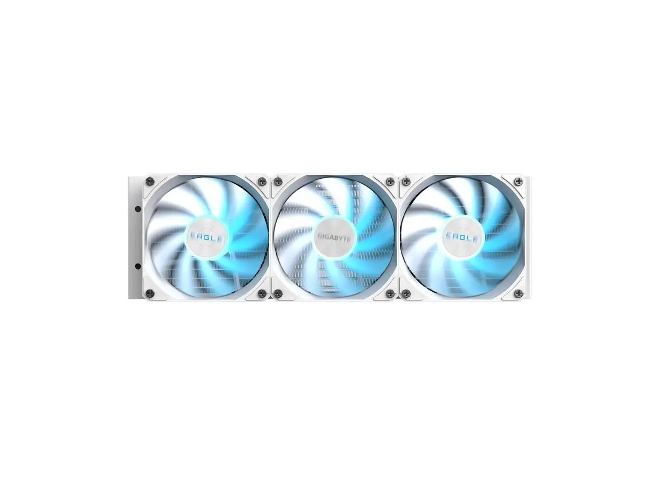 GIGABYTE EAGLE 360 ICE - AIO Liquid CPU Cooler - 360mm Radiator, 3x 120mm High-Volume PWM Fans, Compatible with Intel LGA 1851/1700/115X/1200, AMD AM5/AM4 - White (GP-GIGABYTE EAGLE 360I)