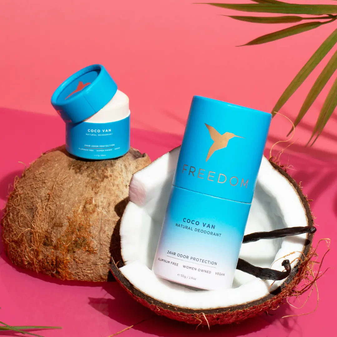 Deodorant Bundle - Large & Mini - Natural Body Care with Aluminium, Synthetic, Coconut, Jojoba & Luxury Ingredients