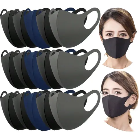 ToBeInStyle Pack Of 5 Or 15 2-Ply Washable Reusable Protective Face Masks