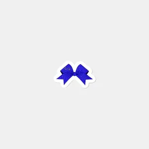 ROYAL BLUE BOW STICKER