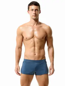 Men's Summer Gym Shorts Nylon Split Dual Bulge Sexy Quick-Dry Pants, Breathable Gym Workout Shorts, Comfortable Running Shorts