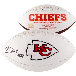 Kareem Hunt Kansas City Chiefs Autographed White Panel Football - Fanatics Authentic Certified - NFL Memorabilia