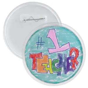 3" DIY Snap Together Pin  Buttons - 12 Pack