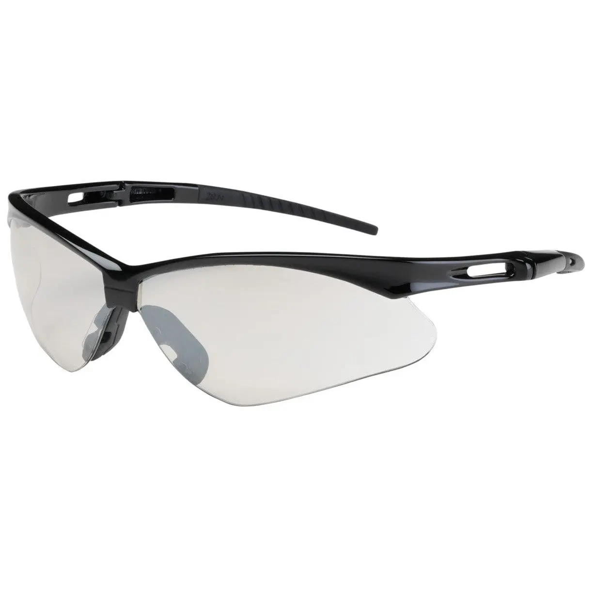 Unisex Protective Goggles - Sporty Wraparound Semi-Rimless 9-Base Curve Lens Safety Glasses, Anti-Scratch UV-Shielded, ANSI Z87.1+ Rated, Bayonet Temples, Flexible Rubber Tips, Indoor All-Day Eye Protection with Neck Cord, Ansi Z87.1+ Standards