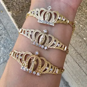 crown bracelet gold-plated