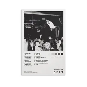 Playboi Carti Die Lit Poster Picture Canvas Wall Art Print Home Room Decor