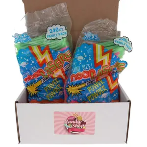 Albert's Nean Lasers Straws Pixy Power Powder Candy (Pack of 2, total 480 straws)