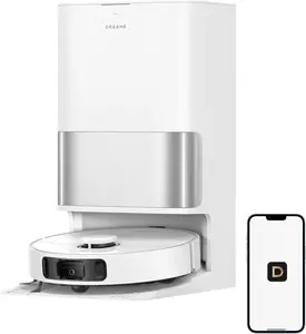 Ultra CE Robot Vacuum and Mop with Auto Dust Emptying, 25,000Pa Suction, 0.41in Mop Lifting, Multifunctional Base Station, Mop Self-Washing, Smart Obstacle Avoidance, White