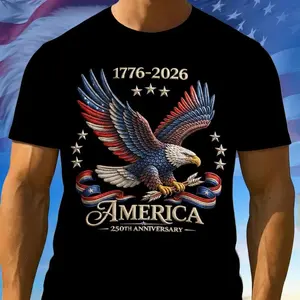 America's 250th Anniversary Sweatshirt 1776 2026 USA T-Shirt 250 Years Patriotic Flag Memorial Day Tees